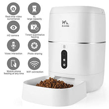 Load image into Gallery viewer, Zacro 6L Automatic Cat Dog Feeder - WiFi Automatic Pet Smart Feeder Food Dispenser, 1080P HD WiFi Pet Camera with Night Vision and 2-Way Audio Communication, Wi-Fi Enabled App for iOS/Android