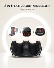 Load image into Gallery viewer, Foot Massager Machine, RENPHO Shiatsu Foot and Calf Massager with Heat and Remote, Deep Kneading and Rolling Calf and Leg Massage with Handle, for Home and Office Use, Fits up to US Men Feet Size 14