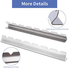 Load image into Gallery viewer, Begatter Skewers Holder, Stainless Steel Shish Kabob Rack for Grill, 14.8" Long Barbecue BBQ Skewers Rack