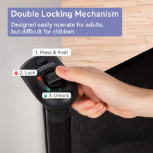 Load image into Gallery viewer, Momcozy Retractable Baby Gate, 33" Tall, Extends up to 55" Wide, Child Safety Baby Gates for Stairs, Doorways, Hallways, Indoor, Outdoor