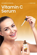 Load image into Gallery viewer, Hopemate Natural Facial Vitamin C Serum with Hyaluronic Acid& Vit E, New Skin Treatment Formula, Organic Anti Wrinkle Reducer, Natural Anti Aging Moisturizer, Dark Circles, Scar, Sun Damage Corrector,