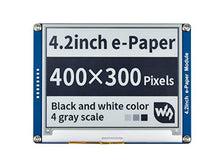 Load image into Gallery viewer, Waveshare 4.2inch E-Ink Display Module Communicating via SPI Interface 400x300 Resolution E-Paper with Embedded Controller for Raspberry Pi