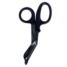 Load image into Gallery viewer, Ever Ready Titanium Bonded Bandage Shears 7 1/4" Bent, Tactical Stealth Black