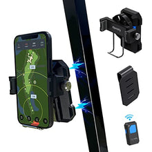Load image into Gallery viewer, Magnetic Golf Cart Phone Holder,Golf Cart Accessories With Bluetooth Wireless Selfie Button Clicker,Record Golf Swing for Golf Training Aid and Correct Your Swing Posture,Golf Gifts for Men/Women