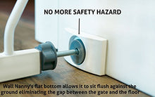 Load image into Gallery viewer, Wall Nanny - Baby Gate Wall Protector (Made in USA) Protect Walls & Doorways from Pet & Dog Gates - for Child Pressure Mounted Stair Safety Gate - No Safety Hazard on Bottom Spindles - Saver