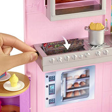Load image into Gallery viewer, Barbie Cook ‘n Grill Restaurant Playset Doll, 30+ Pieces & 6 Play Areas Including Kitchen, Pizza Oven, Grill & Dining Booth, Gift for 3 to 7 Year Olds