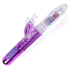 Load image into Gallery viewer, Telescopic Waterproof USB Cable Rechargeable Handheld Massager V4678 Bead Dual Motor Silent Rotating Easy to Carry Vi