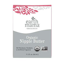 Load image into Gallery viewer, Organic Nipple Butter Breastfeeding Cream by Earth Mama | Lanolin-free, Safe for Nursing & Dry Skin, Non-GMO Project Verified, 2-Fluid Ounce (Packaging May Vary)