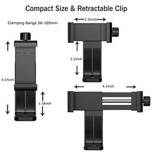 Load image into Gallery viewer, Ailun Tripod Phone Mount Holder Head Standard Screw Adapter Rotatable Digtal Camera Bracket Selfie Lens Monopod Adjustable Ring Light for Camcorder iPhone X XR Xs Max Galaxy s20, s20+ S20Ultra