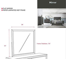 Load image into Gallery viewer, Kings Brand Furniture – Ambroise 6-Piece King Size Bedroom Set, Grey/Black. Bed, Dresser, Mirror, Chest & 2 Night Stands