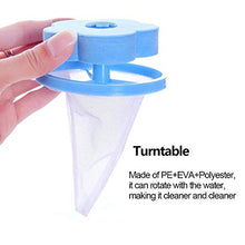 Load image into Gallery viewer, NEIJIANG Plum Washing Machine Hair Filter Cleaning Mesh Bag,Floating Pet Hair Lint Mesh Remover,Washing Machine Lint Catcher,Reusable Floating Laundry Lint Mesh Bag 4 Pieces(Blue,Pink)