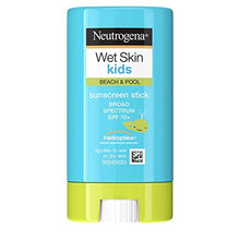 Load image into Gallery viewer, Neutrogena Wet Skin Kids Water Resistant Sunscreen Stick, Kids Sunscreen for Face and Body, Broad Spectrum SPF 70 UVA/UVB Sun Protection, Oil-Free & Hypoallergenic, 0.47 oz