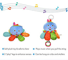 Load image into Gallery viewer, Portable Baby Changing Pad + Octopus Toy Bundle - Large Waterproof Diaper Changing Table Contoured Mattress with Soft Memory Foam Pillow – Travel-Friendly Infant Change Station Mat Set for Mom & Dad