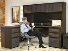 Load image into Gallery viewer, Halter Ergonomic Executive Mesh Office Chair with Headrest, Thick, Compact Seat Cushion, Smooth-Glide Wheels, Durable Chrome Base, Easy Assembly (Dark Gray)