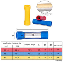 Load image into Gallery viewer, Ginsco 250Pcs Spade Crimp Terminal Assorted Insulated Wire Electrical Connectors Kit - Quick Disconnect Ring Spade Butt Splices Piggy Back