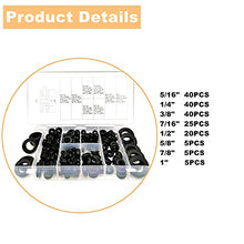 Load image into Gallery viewer, YULIFST 180Pcs Rubber Grommet Assortment Kit, O Ring Rubber Washer, Rubber Hole Grommet Electrical Conductor Gasket Ring Set for Cable, Wire, and Plug-1/4"、5/16"、3/8"、7/16"、1/2"、5/8"、7/8"、1"
