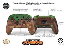 Load image into Gallery viewer, PowerA Enhanced Wireless Controller for Nintendo Switch - Minecraft Grass Block