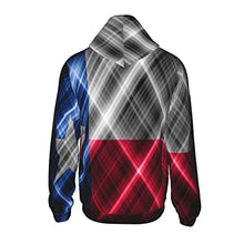Load image into Gallery viewer, Texas state Flag Print Hoodies Kids 3D Print Sweatshirts Long Sleeve Pullover Hoodies with Pocket for Teen Boys and Girls Black