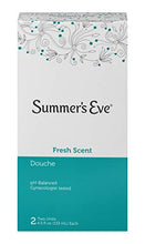 Load image into Gallery viewer, Summer's Eve Douche, Fresh Scent, pH Balanced, Dermatologist & Gynecologist Tested, 2 Count per pack, 9 Fl Oz