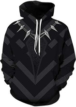 Load image into Gallery viewer, Pandolah Men's 2018 Fashion Athletic Sweatshirts Animal Printed Hoodies(Black Panther,Large/X-Large)