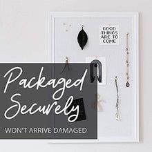 Load image into Gallery viewer, White Cork Board with Wooden White Frame 17x23"