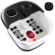 Load image into Gallery viewer, Medical king Foot Spa with Heat and Massage and Jets Includes A Remote Control A Pumice Stone Collapsible Foot Spa Massager with Heat and Massage Bubbles and Vibration