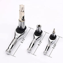 Load image into Gallery viewer, TOMMARS 1/4, 3/8, 1/2 Inch Drive Stubby Ratchet Set Mini Ratchet Quick-Release Head 72-Tooth 3-Piece