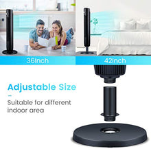 Load image into Gallery viewer, Tower Fan, 42 Inch Portable Oscillating Quiet Cooling Fan with Remote Controlled, 3 Modes and Speed Settings, Built-in Timer LED Display Stand Up Floor Fans Safe for Bedroom, Home Office Use, Black