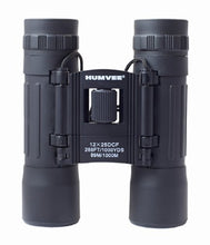 Load image into Gallery viewer, Humvee HMV-B-8X21B Rubber Armor Compact Binocular with Anti-Reflective Ruby Red Lens, 8x21, Black