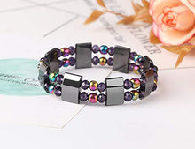 Load image into Gallery viewer, Jstyle 4Pcs Hematite Bead Bracelet for Men Women 8mm Stone Beads Bracelet Elastic Natural Stone Bracelet Bangle