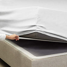 Load image into Gallery viewer, 7 Piece Split King Sheets - Bed Sheets Split King Size – Bed Sheet Set Split King Size - 7 PC Sheets - Deep Pocket Sheets Microfiber Bedding Sets Hypoallergenic Sheets - Split King - Silver Light Gray