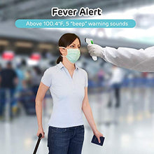 Load image into Gallery viewer, Touchless Thermometer-Forehead Thermometer with Fever Alarm and Memory Function – Ideal for Babies, Infants, Children, Adults, Indoor, and Outdoor Use