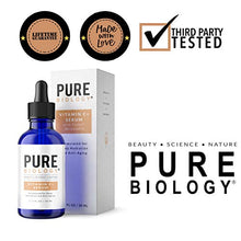 Load image into Gallery viewer, Pure Biology Premium Vitamin C Serum for Face with Hyaluronic Acid & Vitamin E, Brightening Antioxidant Serum for Face, Acne and Dark Spot Corrector, Skin Care for Men & Women (1 oz)