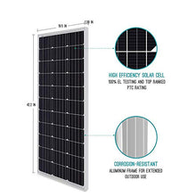 Load image into Gallery viewer, Renogy 100 Watt 12 Volt Monocrystalline Solar Panel (Compact Design) (Renewed)