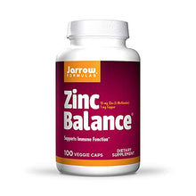 Load image into Gallery viewer, Jarrow Formulas Zinc Balance 15 mg, Immune Support, Includes Copper, White, 100 Count