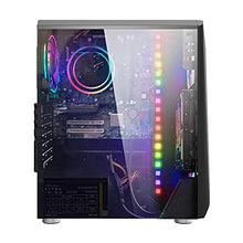 Load image into Gallery viewer, Ssrotho Gaming PC Tower Windows 10 Pro Business Desktop Computer, GeForce GT 1030 2GB GDDR5, Intel Quad-Core i5 3.2Ghz, 8GB RAM, 256GB SSD + 1TB HDD, RGB Lighting Case, WiFi Adapter