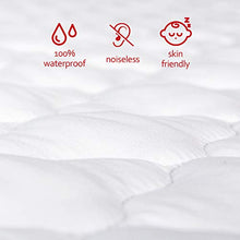 Load image into Gallery viewer, Waterproof Pack N Play Mattress Pad Protector, Comfortable and Durable Cotton Fabric, Fitted Baby Portable Mini Cribs, Graco Play Yards and Foldable Mini Crib Mattress Cover