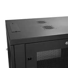 Load image into Gallery viewer, StarTech.com 19" 12U Server Rack Cabinet - 4-Post Adjustable Depth 2-30" Network Equipment Rack Enclosure w/Casters/Cable Management/1U Shelf/Locking Doors and Side Panels (RK1233BKM)