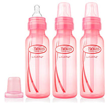 Load image into Gallery viewer, Dr. Brown's Girls' 6 Pack 8 oz. Bottles - 3 (8 oz.) Lavender - 3 (8 oz.) Pink - Natural Flow