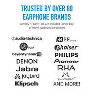 Load image into Gallery viewer, Comply Comfort Plus Tsx-500 Memory Foam Earphone Tips, Noise Reducing Replacement Earbud Tips, Secure Fit (S/M/L, 3 Pairs), 29-50200-11, Black