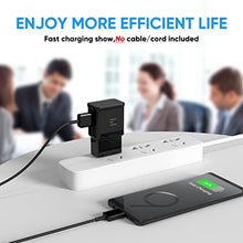 Load image into Gallery viewer, Adaptive Fast Charging USB Wall Charger Adapter Compatible Samsung Galaxy S21 S20 S10 S6 S7 S8 S9 / Edge/Plus/Active, Note 5 8, Note 9, Note 10, LG Quick Charge, Android Phone Travel Plug (2 Pack)