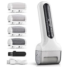 Load image into Gallery viewer, Electric Callus Dead Hard Skin File Remover for Softer Feet | Foot Skin Care Home Spa Pedicure Kit | Smooth Scrubber Scraper Grater Shaver Cleaner Set for Dry Cracked Heel Repair, Gift for Men & Women