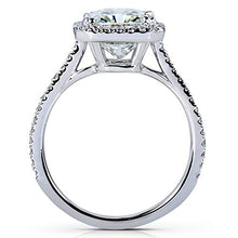 Load image into Gallery viewer, Kobelli Radiant-cut Moissanite Engagement Ring 3 CTW 14k White Gold, Size 6, White Gold