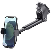 Load image into Gallery viewer, Suction Cup Car Phone Holder Mount, Dashboard/Windshield/Window Phone Holder for Car with Ultra Sticky Gel Pad, Compatible With iPhone, Samsung, 4-6.8 Inch Cell Phones, Thick Case & Big Phone Friendly