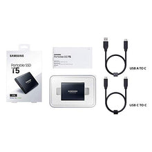 Load image into Gallery viewer, SAMSUNG T5 Portable SSD 1TB - Up to 540MB/s - USB 3.1 External Solid State Drive, Black (MU-PA1T0B/AM)