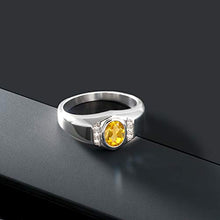 Load image into Gallery viewer, Gem Stone King Men's 925 Sterling Silver Customized and Personalized Birthstone Build Your Own Men's Ring (Size 7)