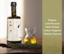 Load image into Gallery viewer, PURA olea PREMIUM Organic Extra Virgin Olive Oil, First Harvest, Cold Pressed, Unfiltered, Small Estate Sourced, Very High in Polyphenols and Fruity Taste 16.9 FL. OZ. (500 mL)