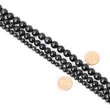 Load image into Gallery viewer, CHEAVIAN 45PCS 8mm Natural Black Obsidian Gemstone Round Loose Beads Crystal Energy Stone Healing Power for DIY Jewelry Making 1 Strand 15"