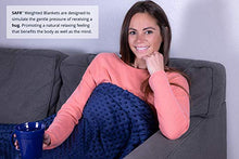 Load image into Gallery viewer, SAFR Home Therapy Weighted Blanket & Removable Cover (60"x80" | 15lbs, Grey)