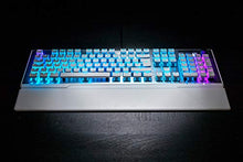 Load image into Gallery viewer, ROCCAT Vulcan 122 Mechanical PC Tactile Gaming Keyboard, Titan Switch, AIMO RGB Backlit Lighting Per Key, Detachable Palm/Wrist Rest, Anodized Aluminum Top Plate, Full Size, White/Silver